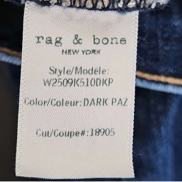 Rag & Bone Heritage High-Rise Cigarette Denim Jeans | Women's 29 - Picture 7 of 14